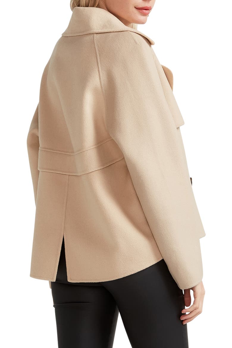 I'm Yours Wool Blend Peacoat, Alternate, color, PALE OAT