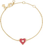 Kate Spade Love Notes Heart Pendant Bracelet
