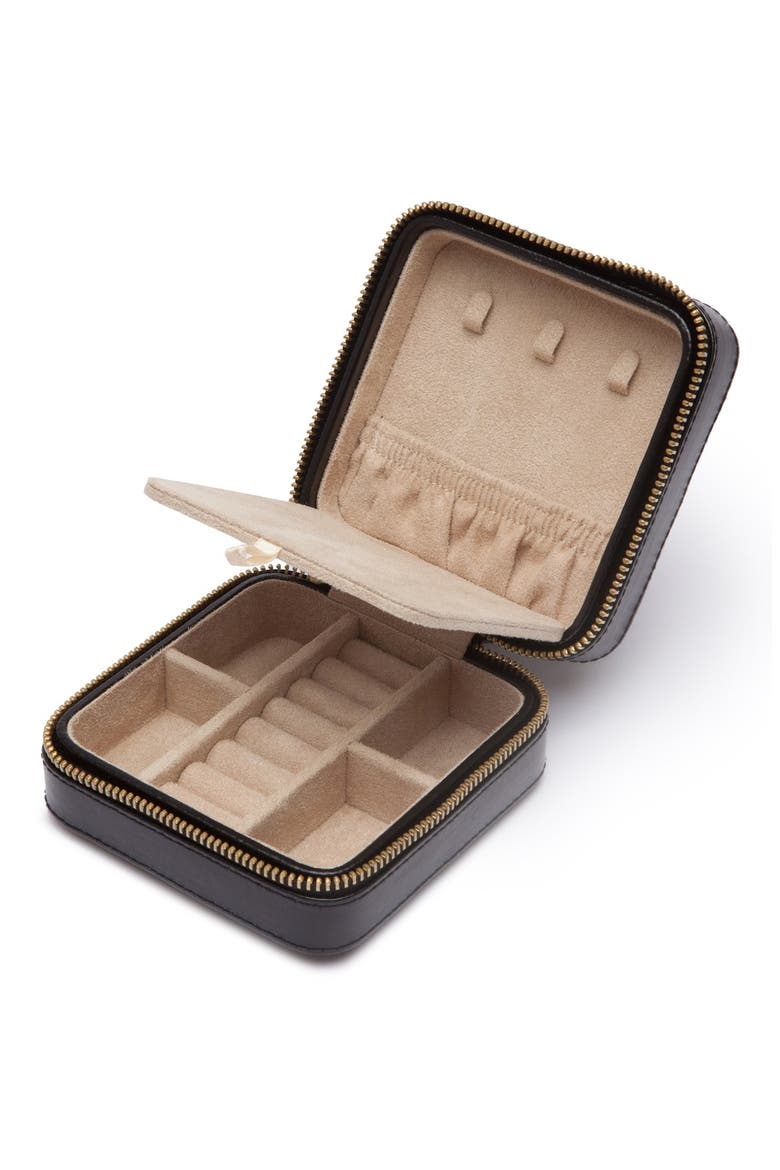 Caroline Zip Travel Case, Alternate, color, BLACK