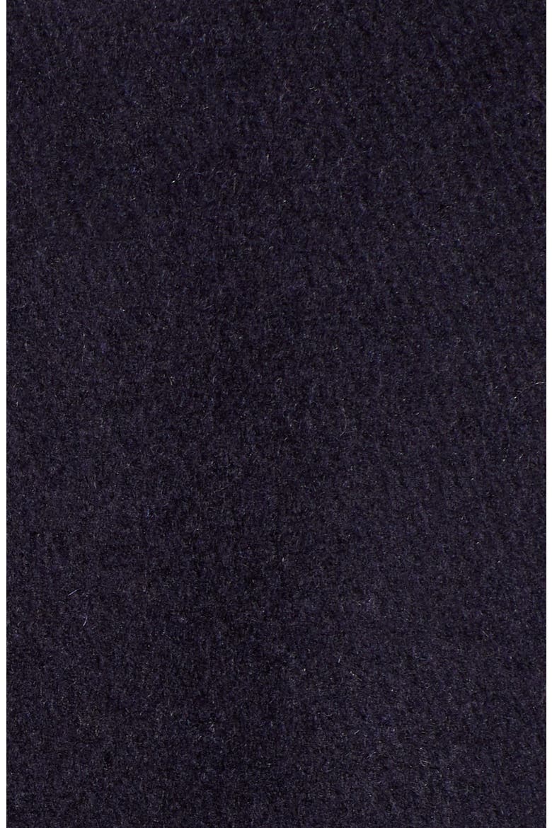 Double Breasted Wool Blend Coat, Alternate, color, NAVY