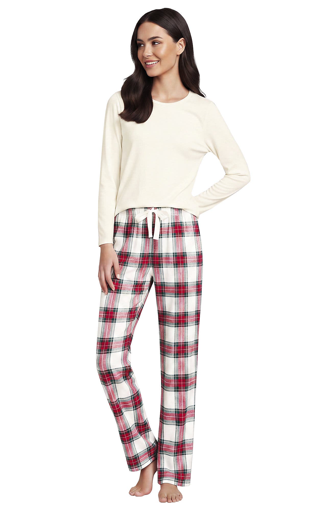 selected Ivory/Compass Red Multi Plaid