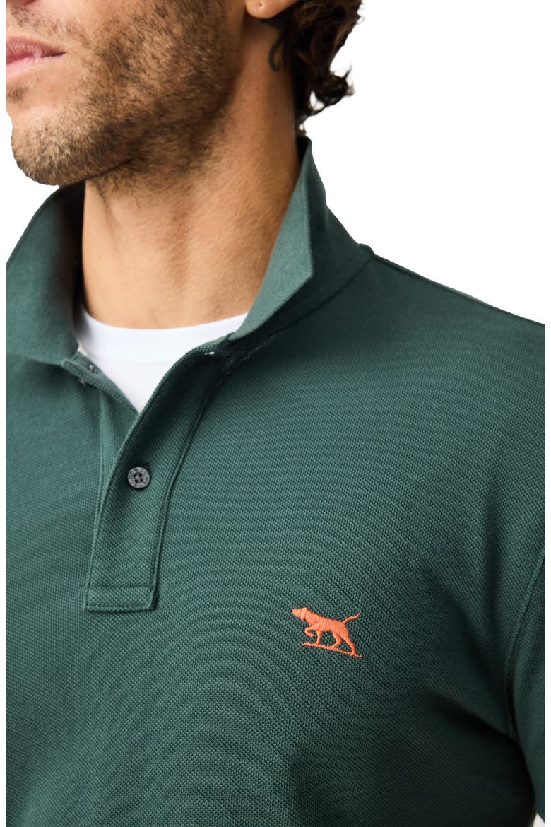 Gunn Piqué Sports Fit Cotton Polo, Alternate, color, VINE