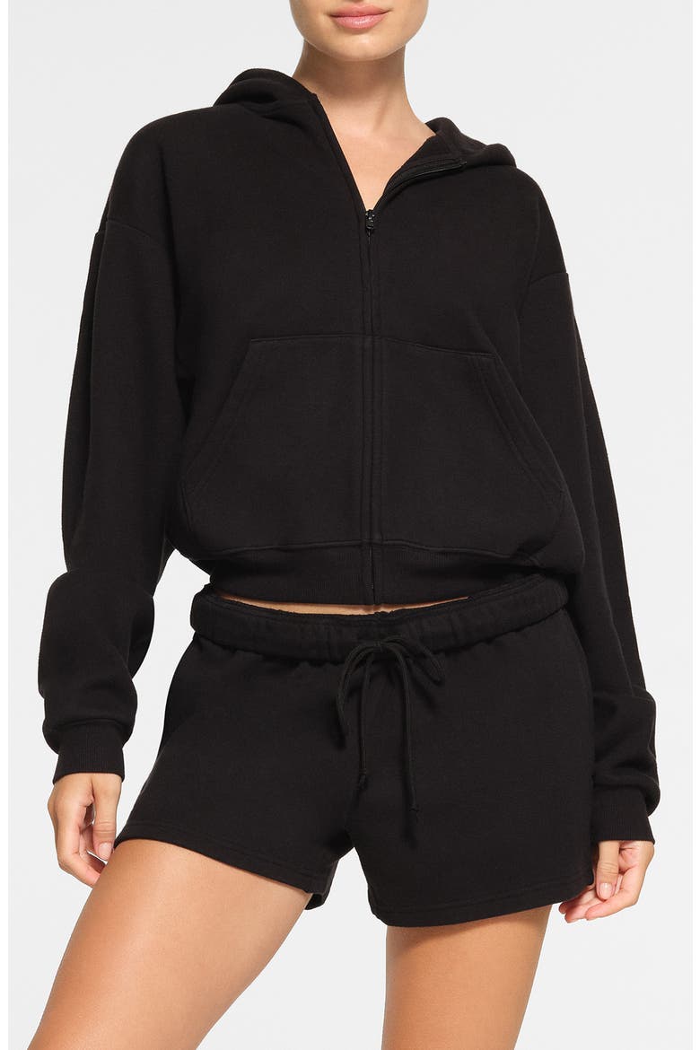 Cotton Fleece Blend Classic Zip-Up Hoodie (Women) | Nordstrom