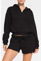 Cotton Blend Fleece Zip-Up Hoodie