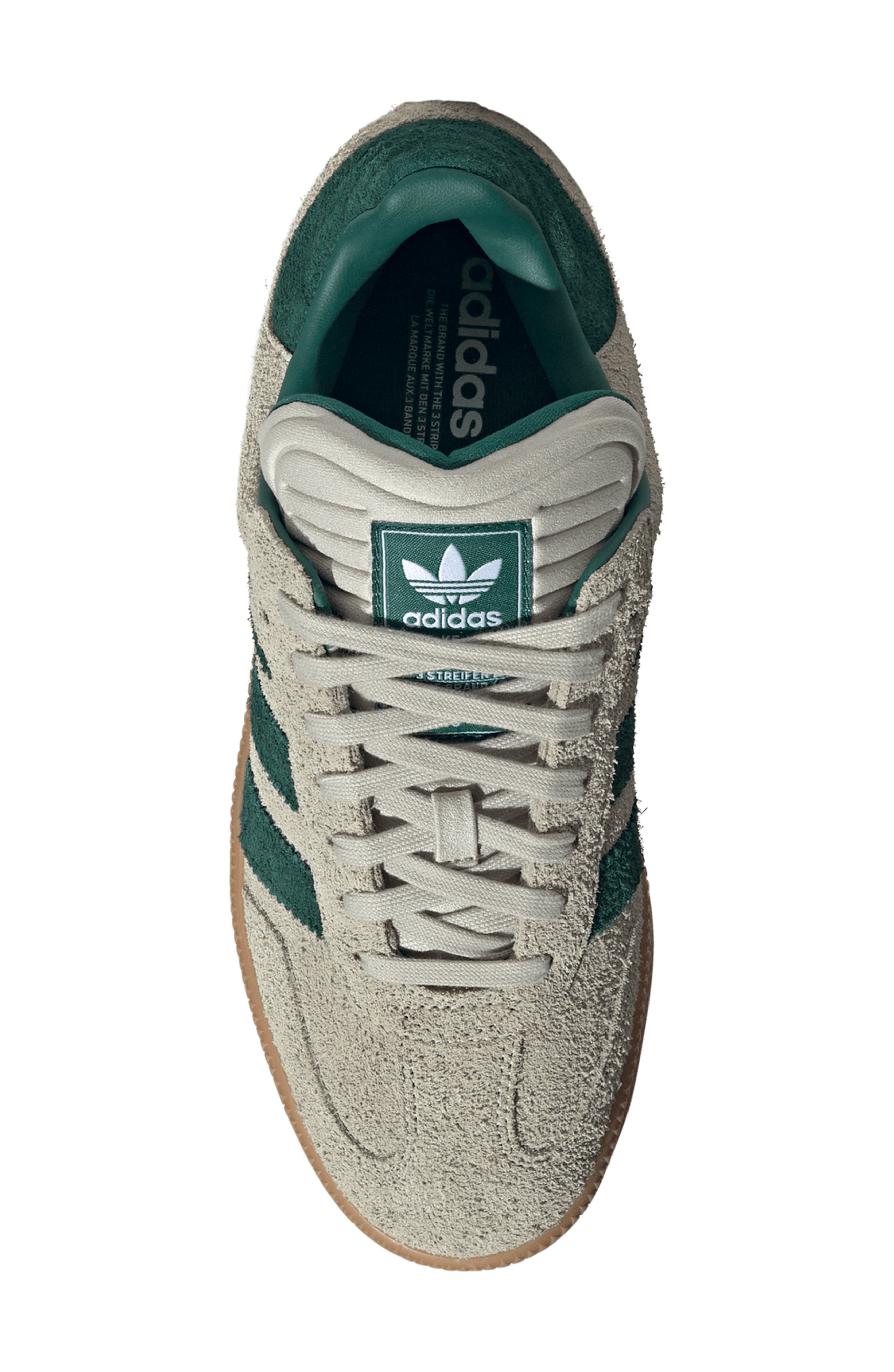 adidas Samba XLG Sneaker, Alternate, color, Putty Grey/Collegiate Green
