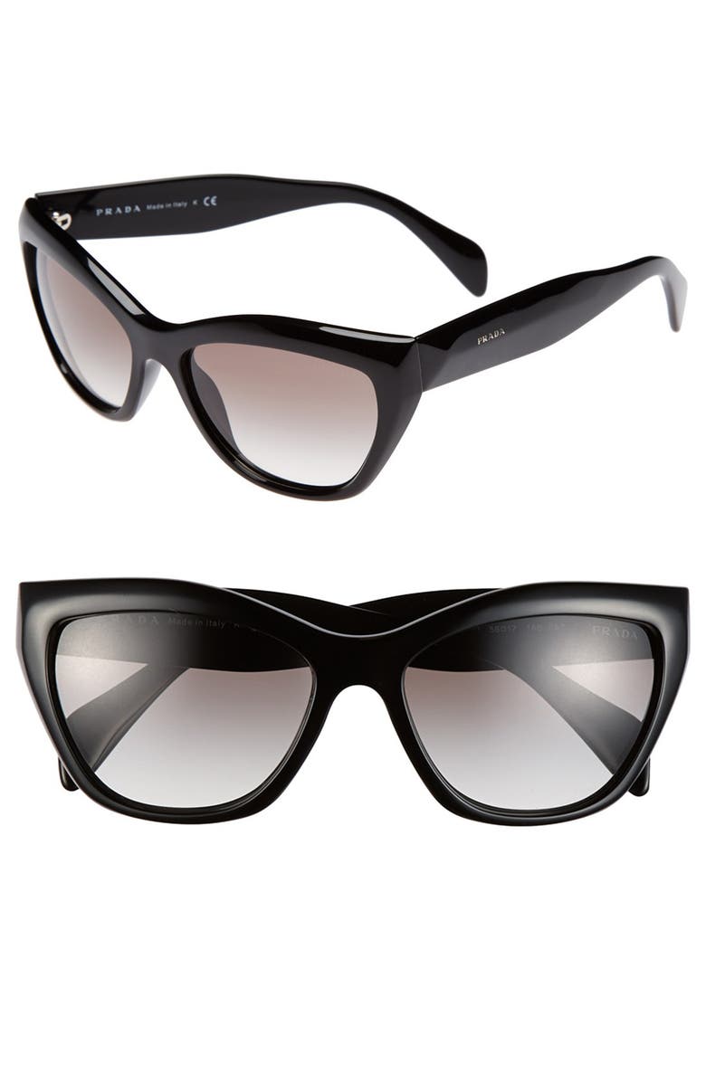 Prada 56mm Cat Eye Sunglasses, Main, color,