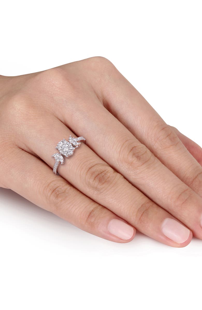 DELMAR Diamond Floral Ring - 0.48ct., Alternate, color, 