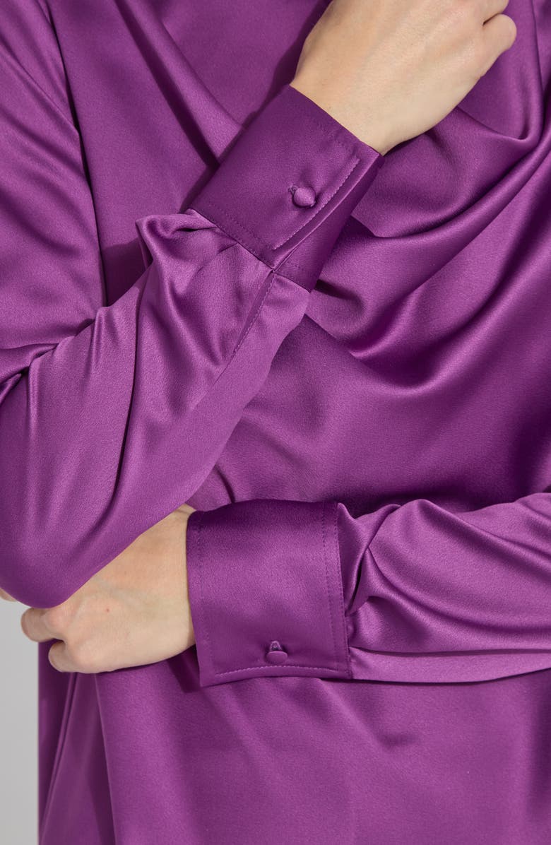 Lysse Wallis Draped Cowl Neck Top, Alternate, color, Purple Ornament