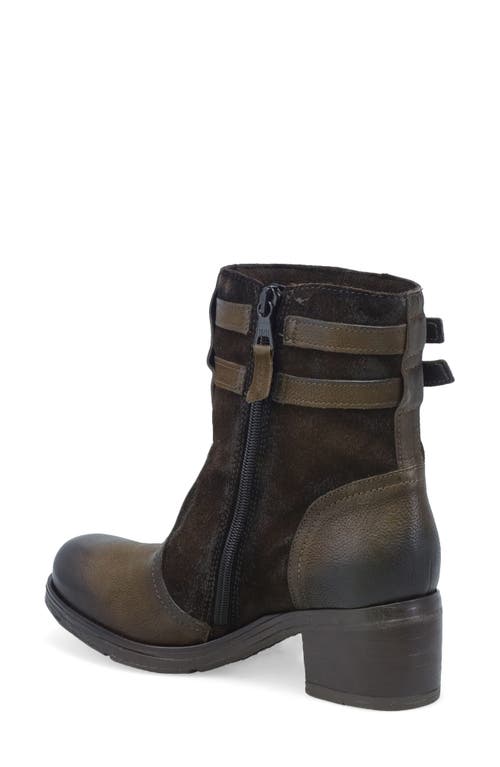 Miz Mooz Stellar Dual Buckle Bootie In Brown