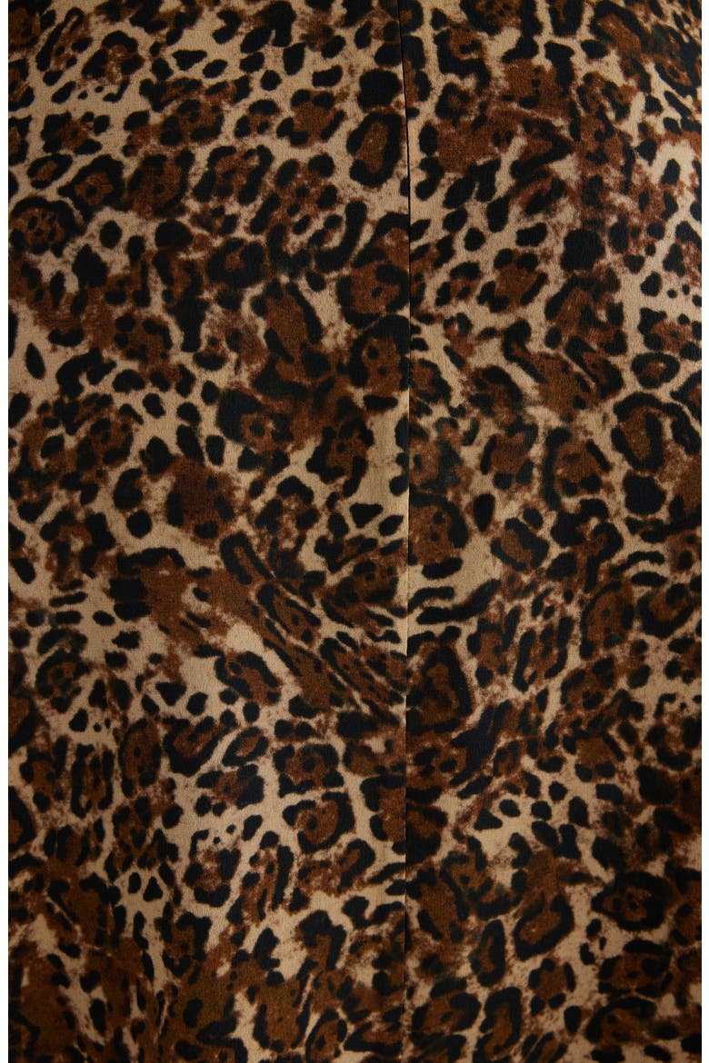 Sakura Leopard Print Stretch Silk Maxi Skirt, Alternate, color, LEOPARD