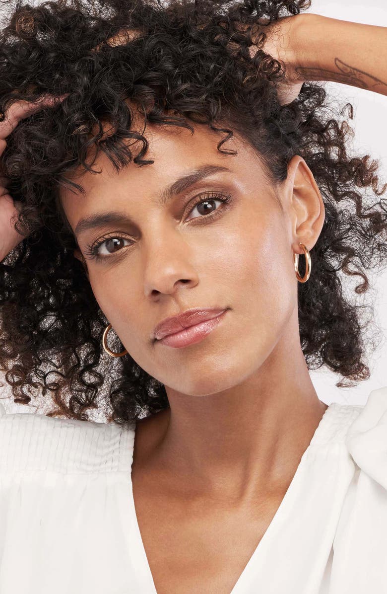 HAWLEY ST Tube Hoop Earrings, Alternate, color, 