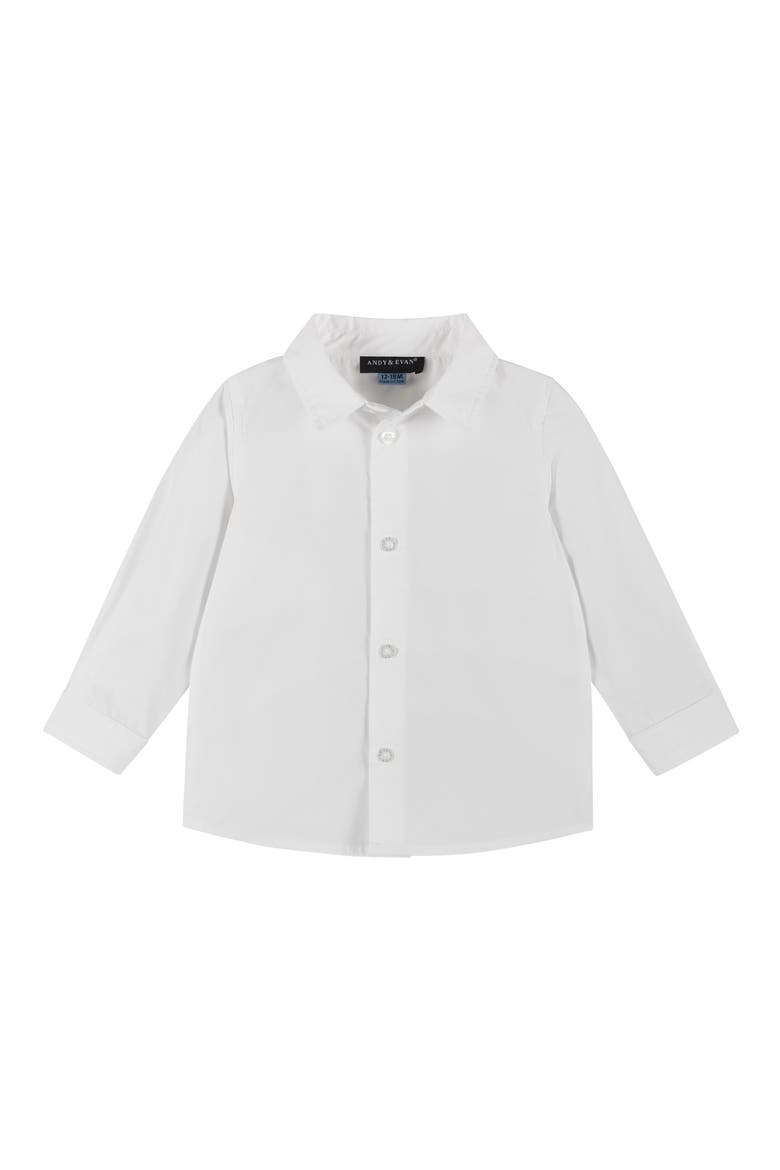 Button-Up Shirt, Suspenders, Pants & Bow Tie Set, Alternate, color, WHITE