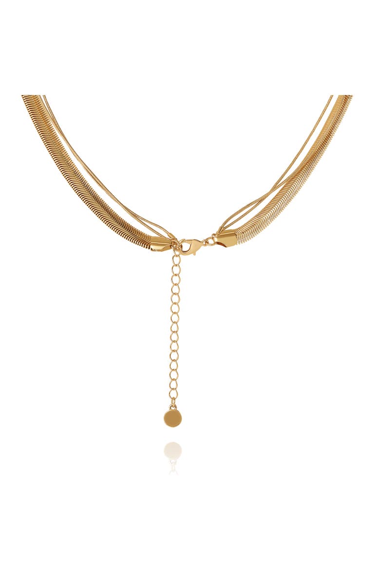 Elegant Layered Necklace, Alternate, color, Gold