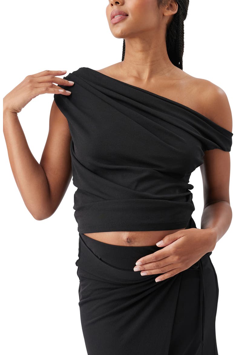 Rhi Off Shoulder Top, Main, color, Black