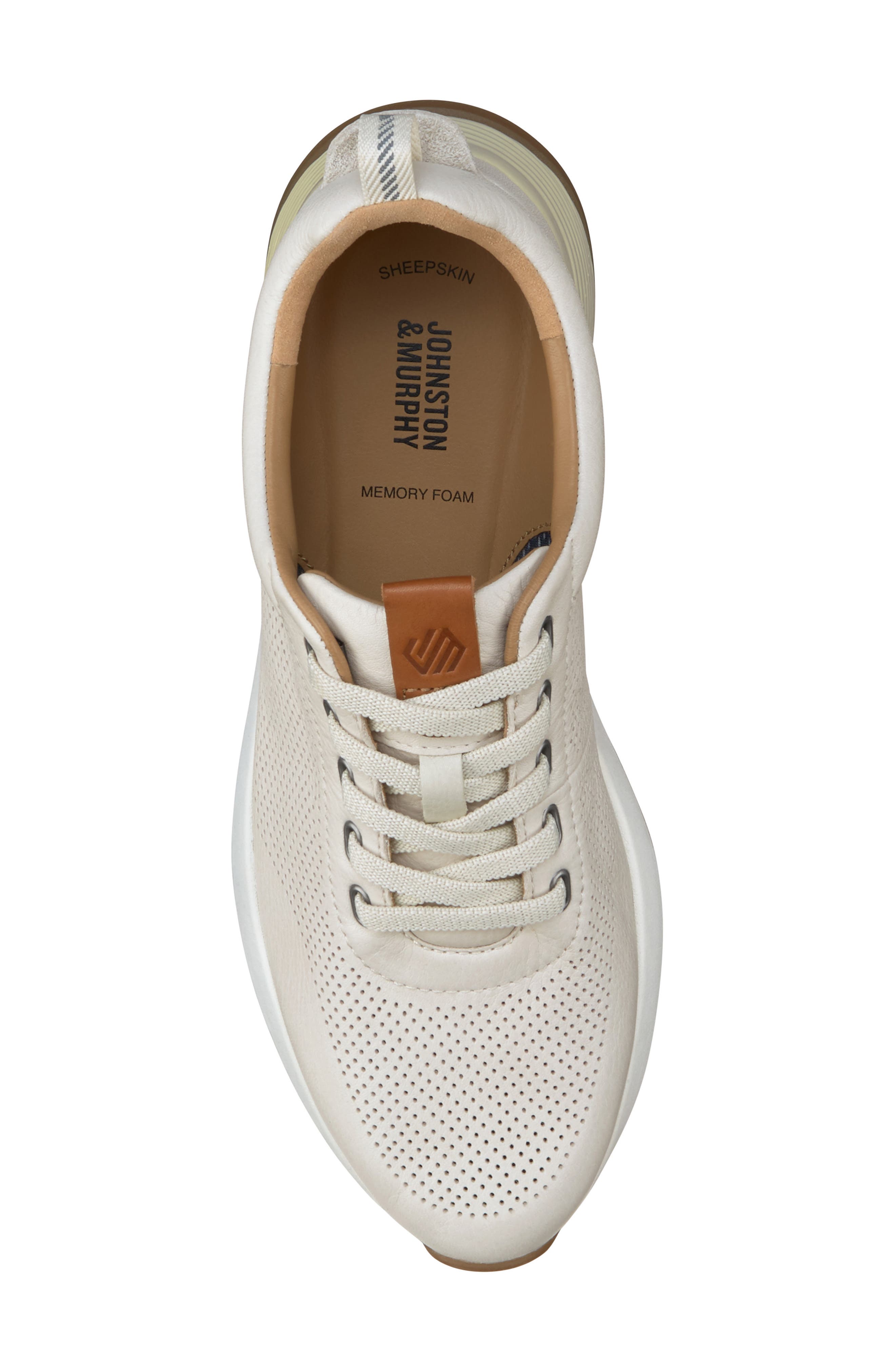 Kinnon Jogger Sneaker, Alternate, color, WHITE FULL GRAIN