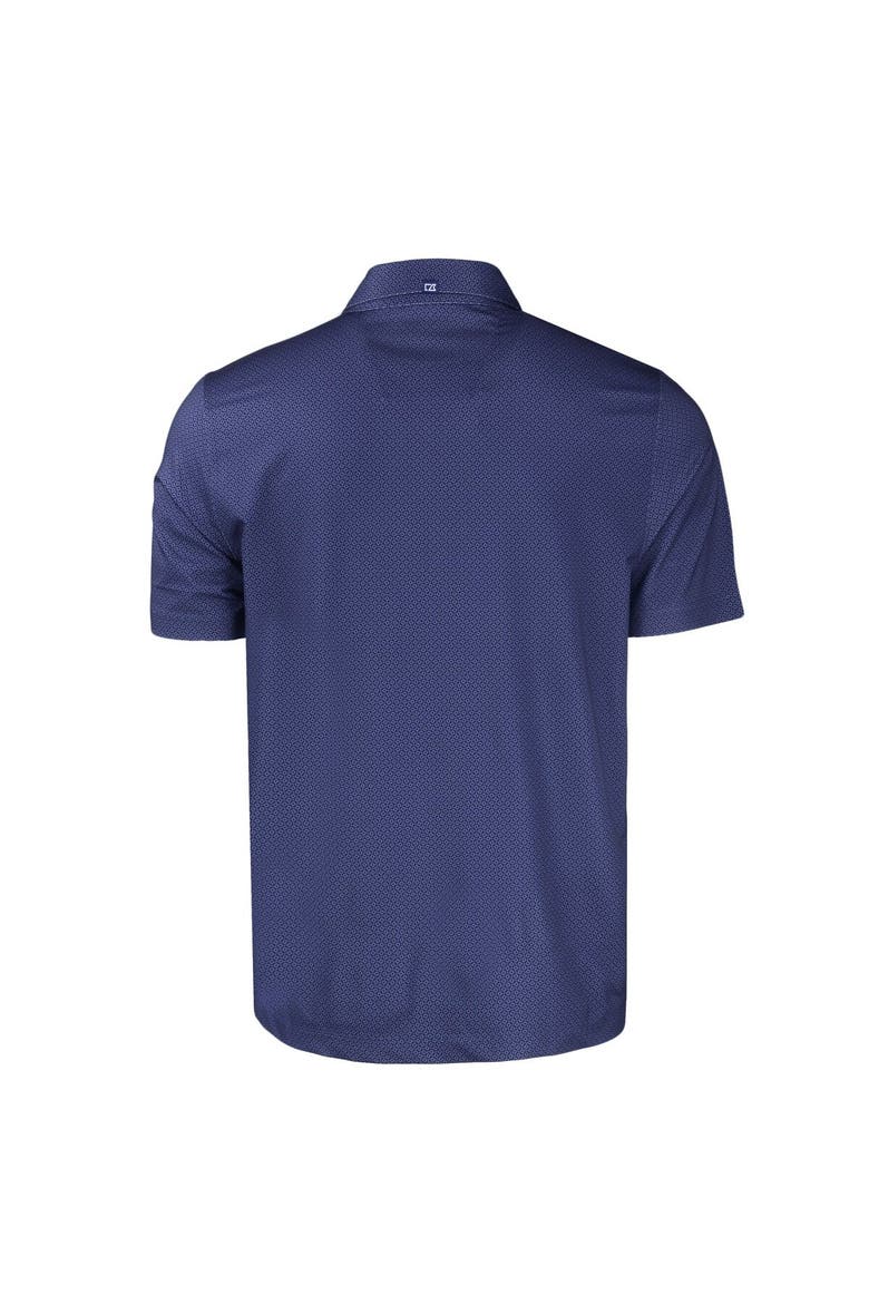 Men's Cutter & Buck Navy Tennessee Titans  Americana Pike Eco Tonal Geo Print Stretch Recycled Polo, Alternate, color, Navy