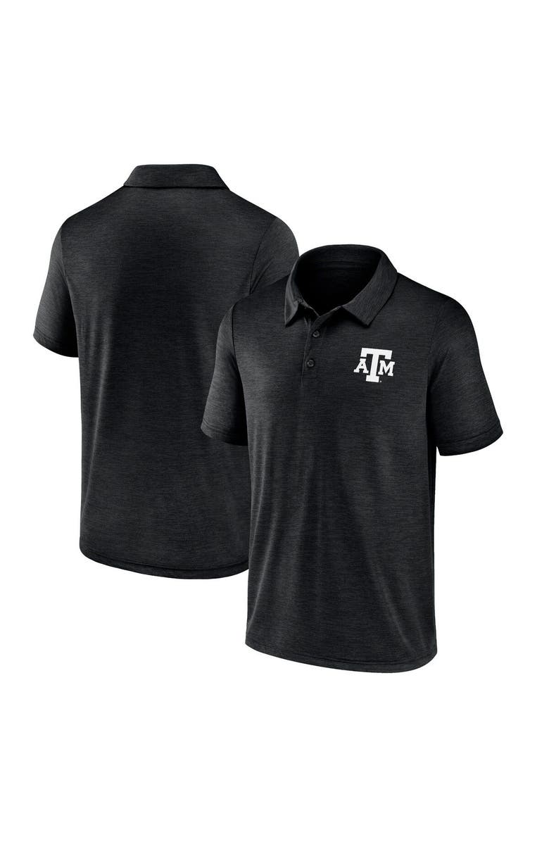 FANATICS Men's Fanatics Branded Heather Gray Texas A&M Aggies Primary Logo Polo, Main, color, Heather Black