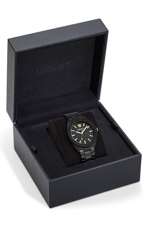 Versace V-dome Bracelet Watch, 42mm In Black