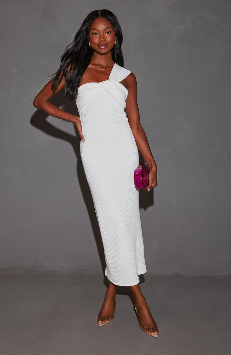 VICI Collection Emberly One-Shoulder Midi Sweater Dress, Alternate, color,