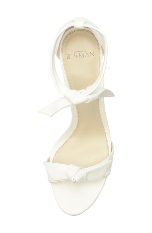 Alexandre Birman Mabeleh Ankle Strap Platform Sandal In White
