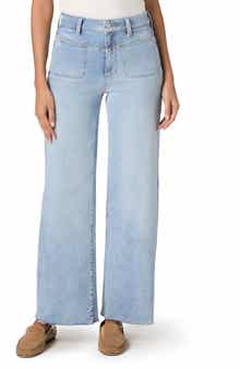 Anessa Raw Hem High Waist Wide Leg Jeans