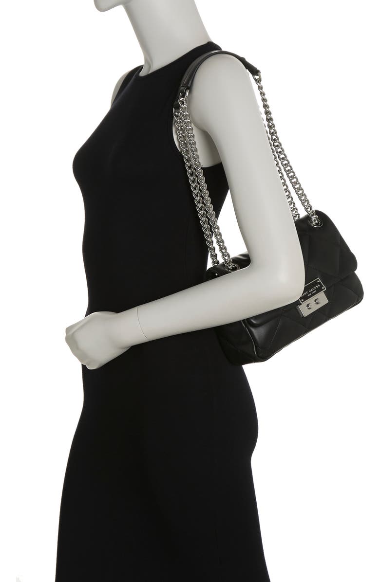 Marc Jacobs Quilted Faux Leather Shoulder Bag, Alternate, color,