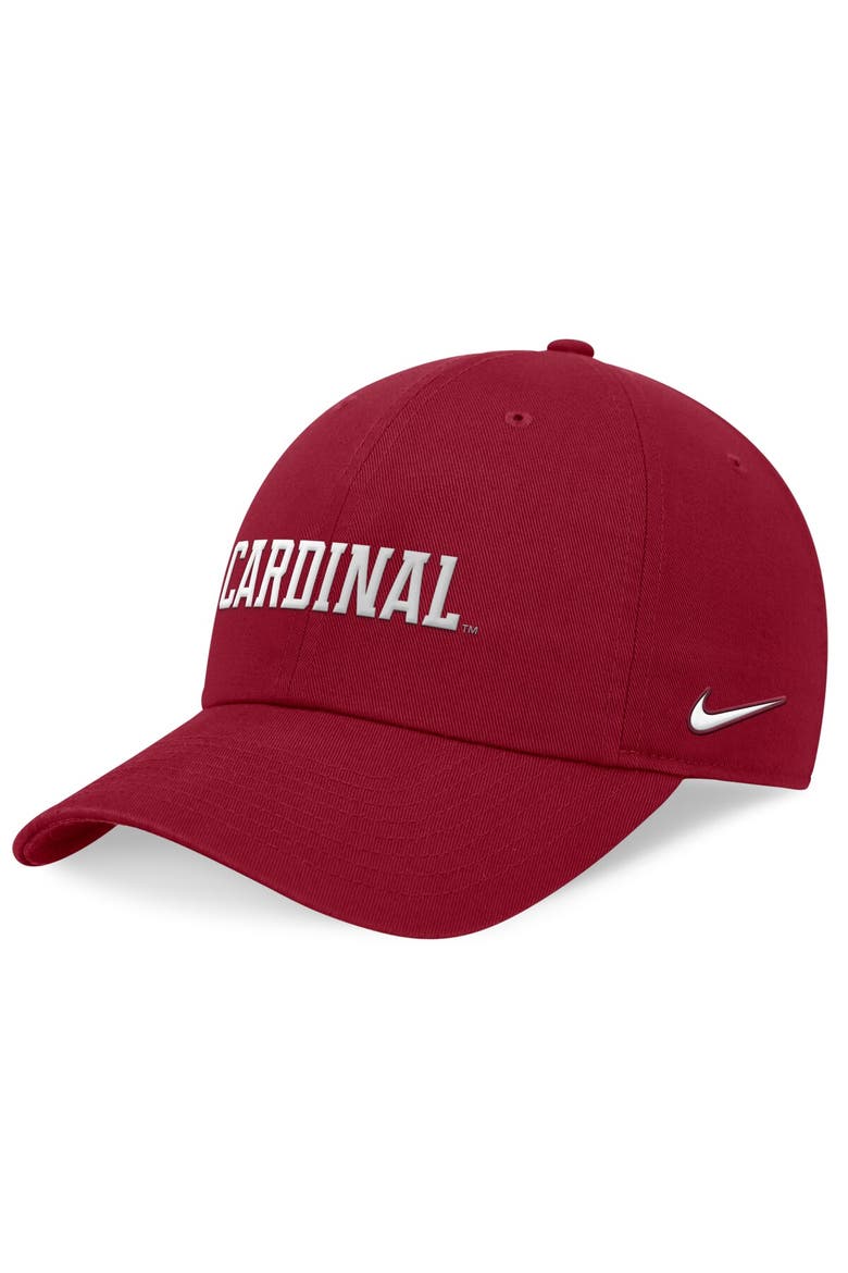 Men's Nike Cardinal Stanford Cardinal 2024 On-Field Club Adjustable Hat, Main, color, Cardinal