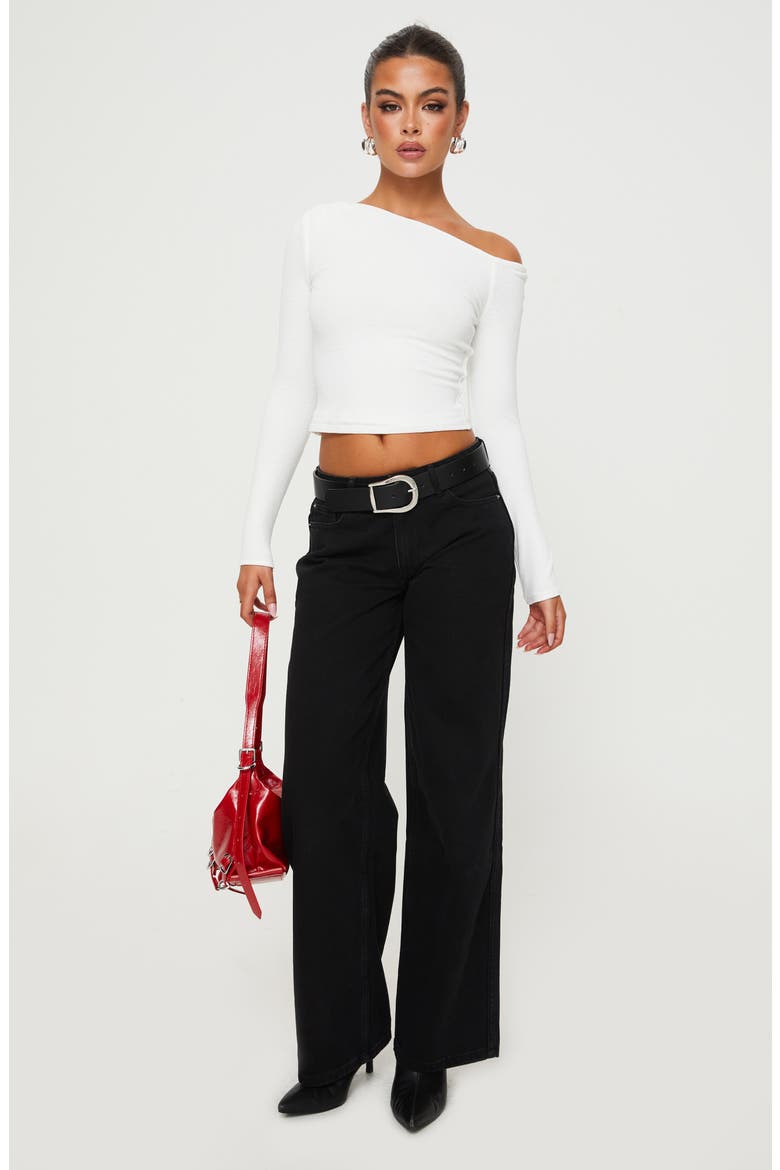 Malian Off the Shoulder Knit Top, Alternate, color, WHITE