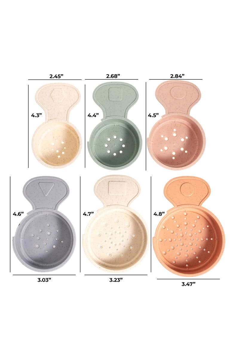 Sperric Stacking Cups Educational Bath Toy 6-Piece Set, Alternate, color, Multicolor