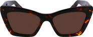 FERRAGAMO 55mm Butterfly Sunglasses