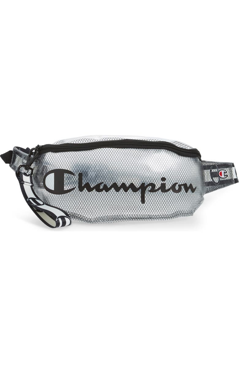 Champion Prime Logo Clear Belt Bag, Main, color,