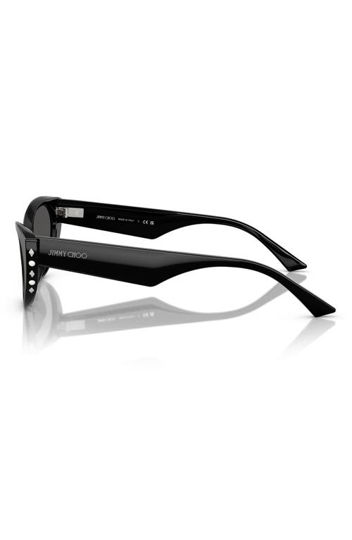 Jimmy Choo 55mm Cat Eye Sunglasses In Black