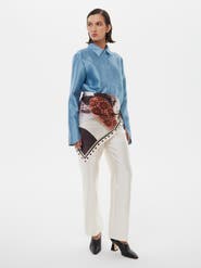 Alas Hand Rolled Floral Silk Shawl