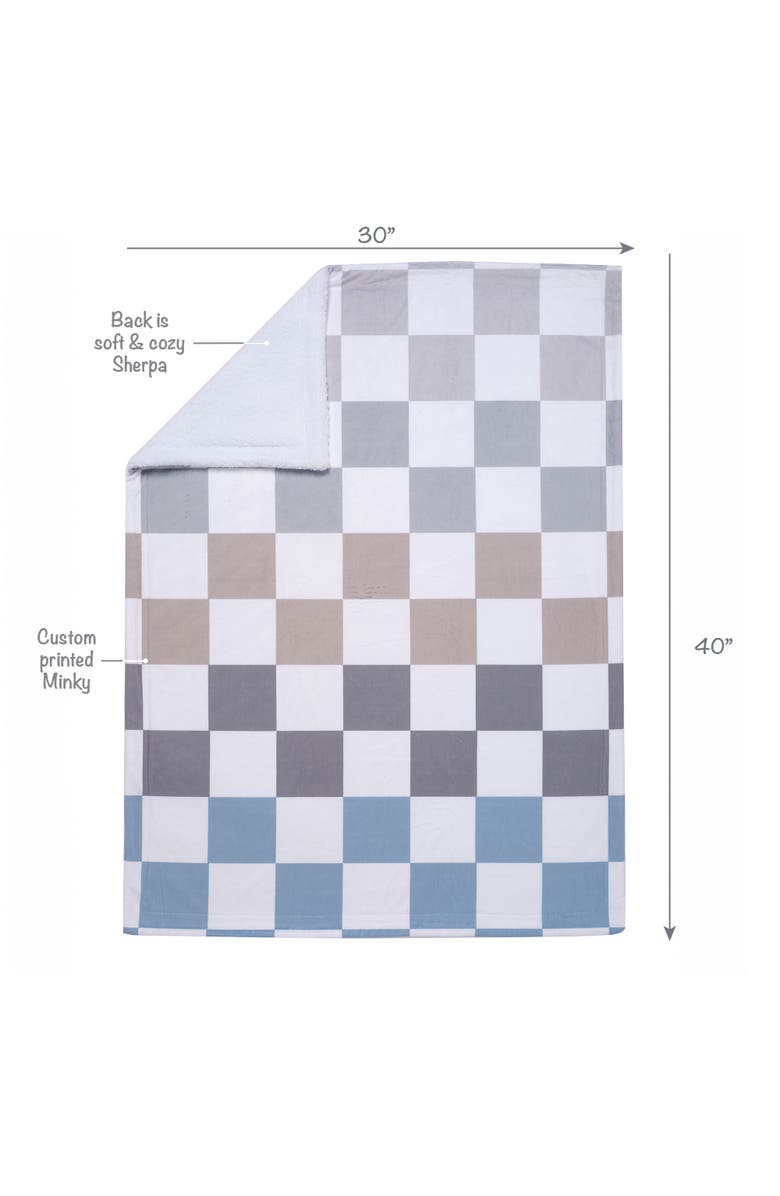 Lambs & Ivy Little Racer 3-Piece Cars/Transportation Baby Crib Bedding Set, Alternate, color, Blue