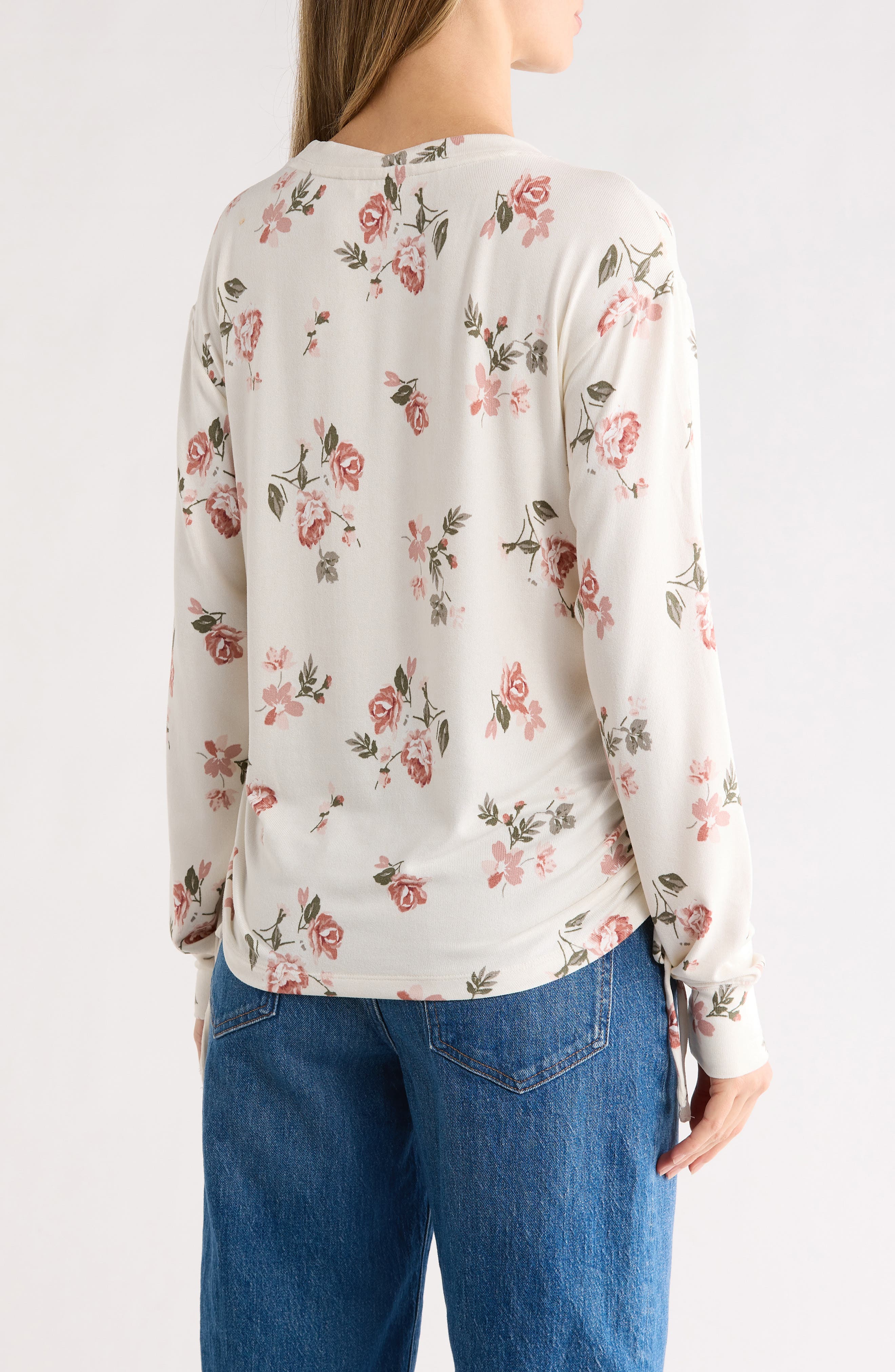 Cozy Ruched Side Long Sleeve Top - image 4