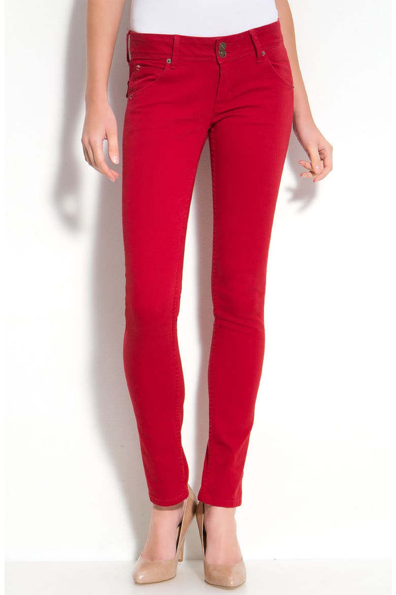 Skinny Stretch Jeans, Alternate, color, SCARLET