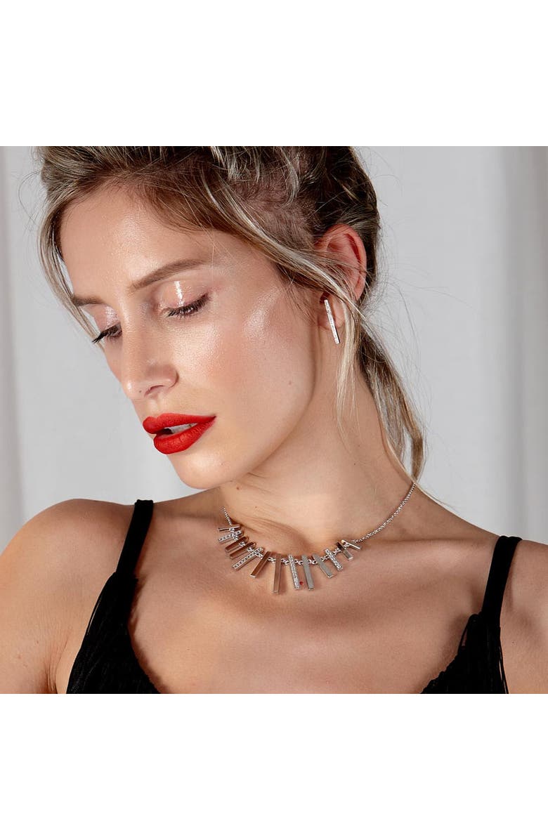 Lucy Quartermaine Key Necklace, Alternate, color, Sterling Silver