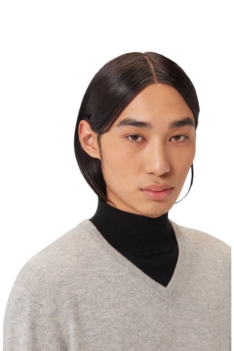 V-Neck Sweater, Alternate, color, dawn blue