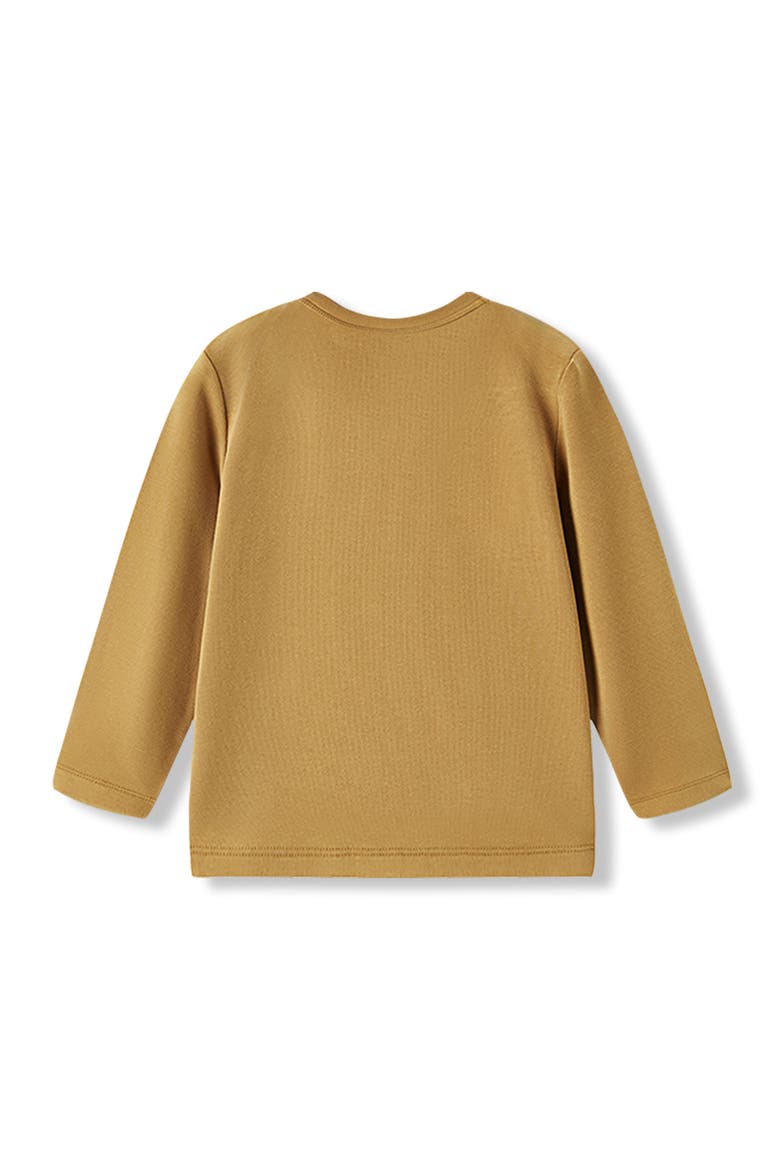Brushed Long Sleeve T-Shirt, Alternate, color, Peanut
