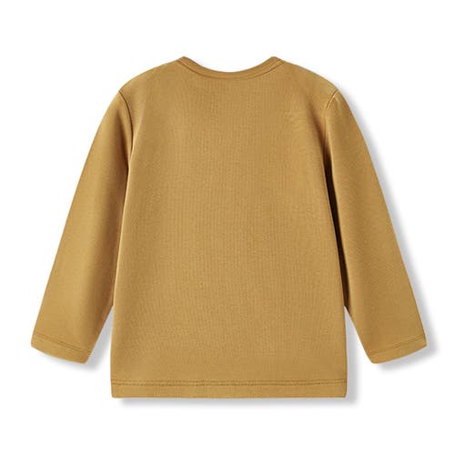 Milkbarn Brushed Long Sleeve T-shirt In Brown
