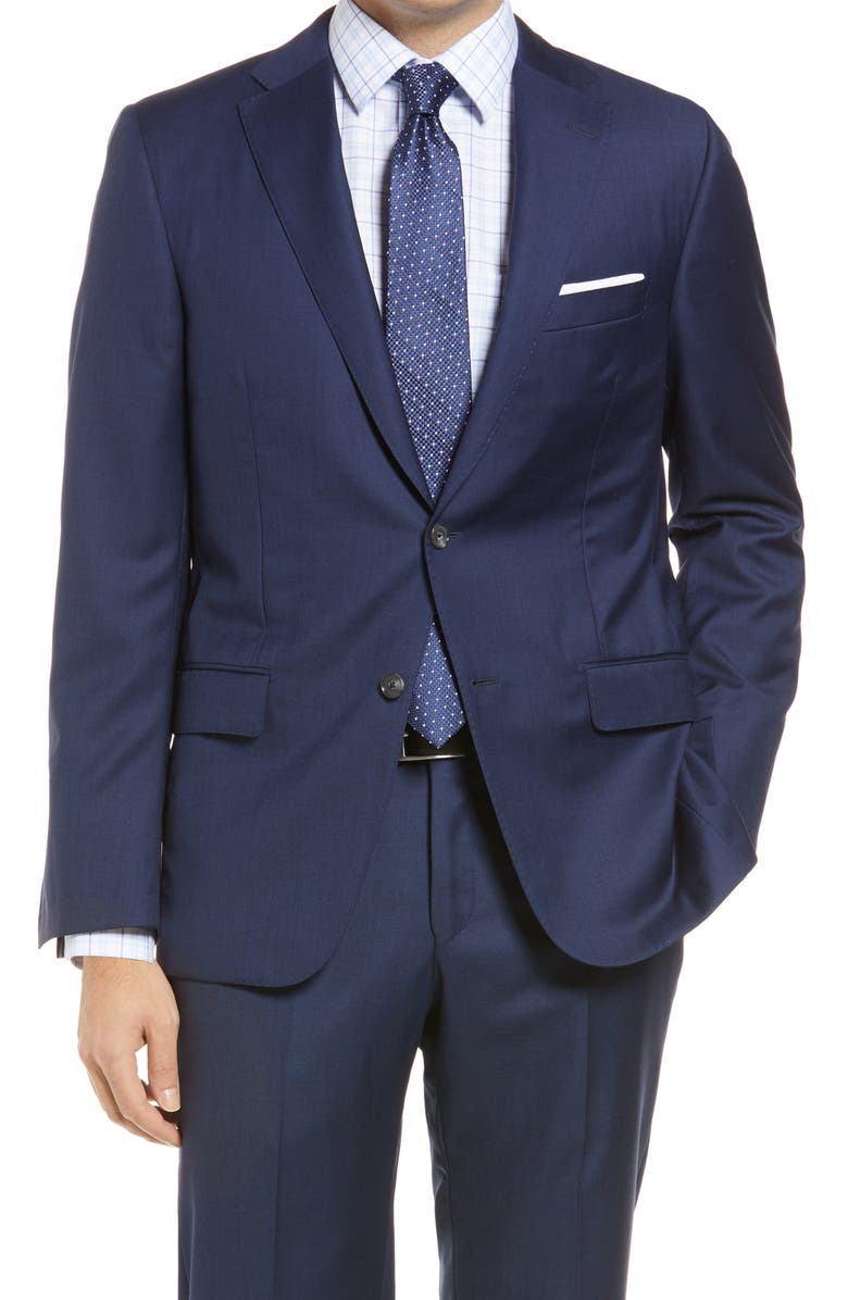 Heritage Gold Infinity Sharkskin Classic Fit Wool Suit, Alternate, color, 