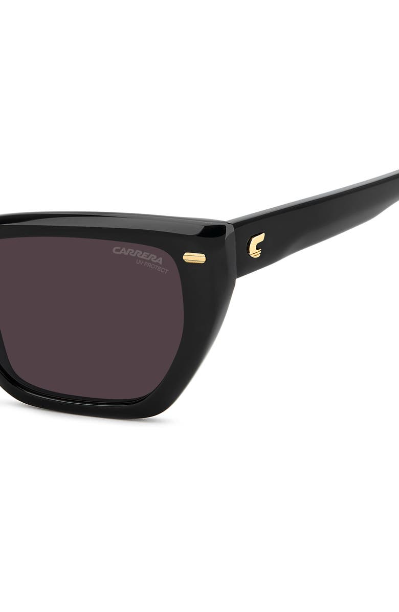 Carrera Eyewear 52mm Rectangular Sunglasses, Alternate, color, Black/ Mauve