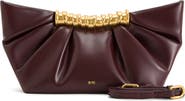 JW PEI Leia Pleated Faux Leather Clutch