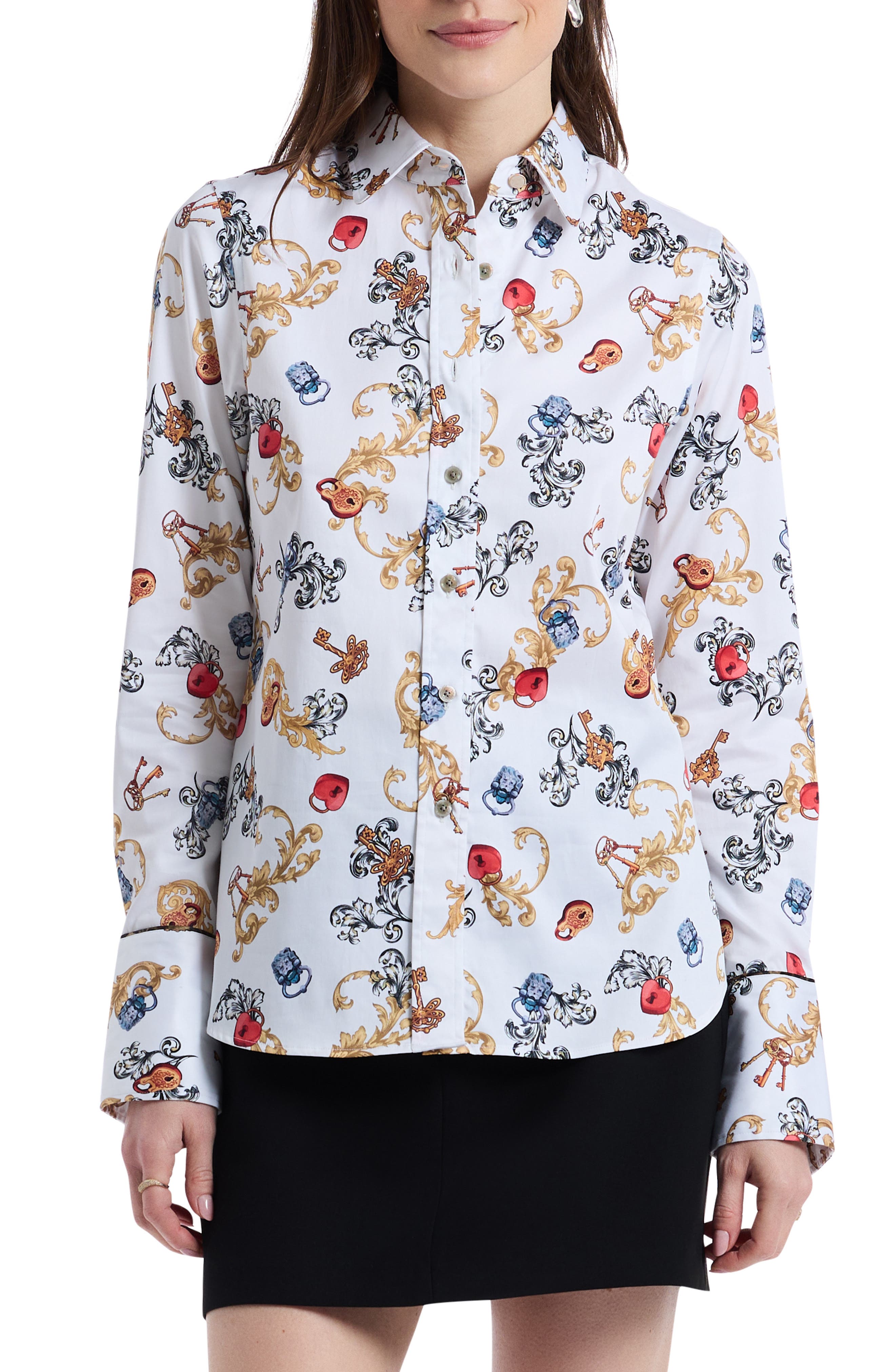 Robert Graham Priscilla Long Sleeve Woven Shirt