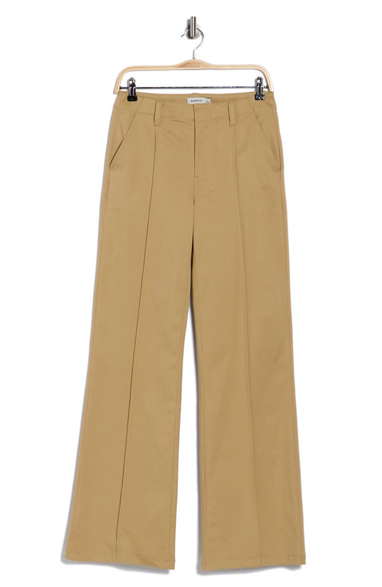 Simkhai Ansel High Waist Wide Leg Pants, Alternate, color, Khaki