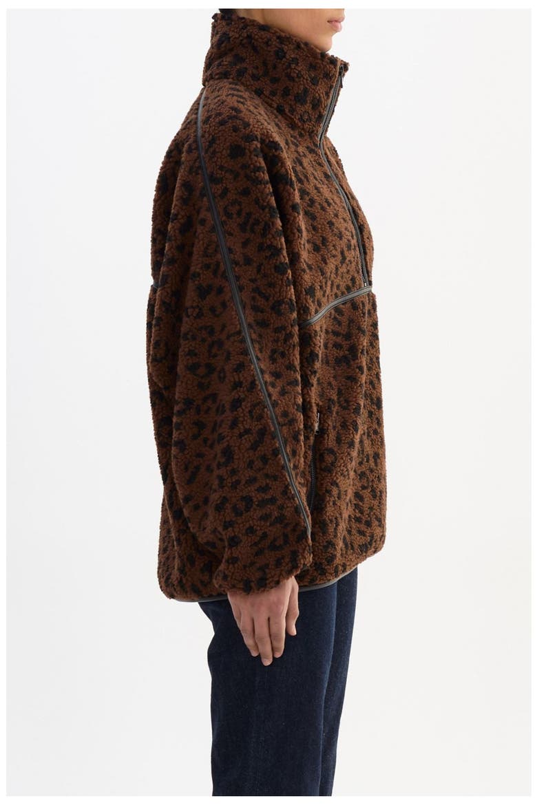 Helsa | Polar Fleece Pullover, Alternate, color, Leopard