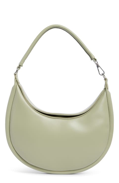 Convertible Faux Leather Shoulder Bag