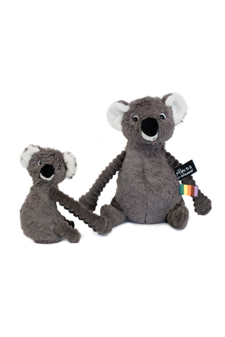 Koala Mom & Her Baby - Secret Keeper Plush Toy, Eco-Friendly, Soft & Washable, Main, color, Grey