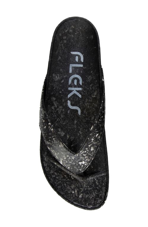 Fleks West Beach Flip Flop In Black
