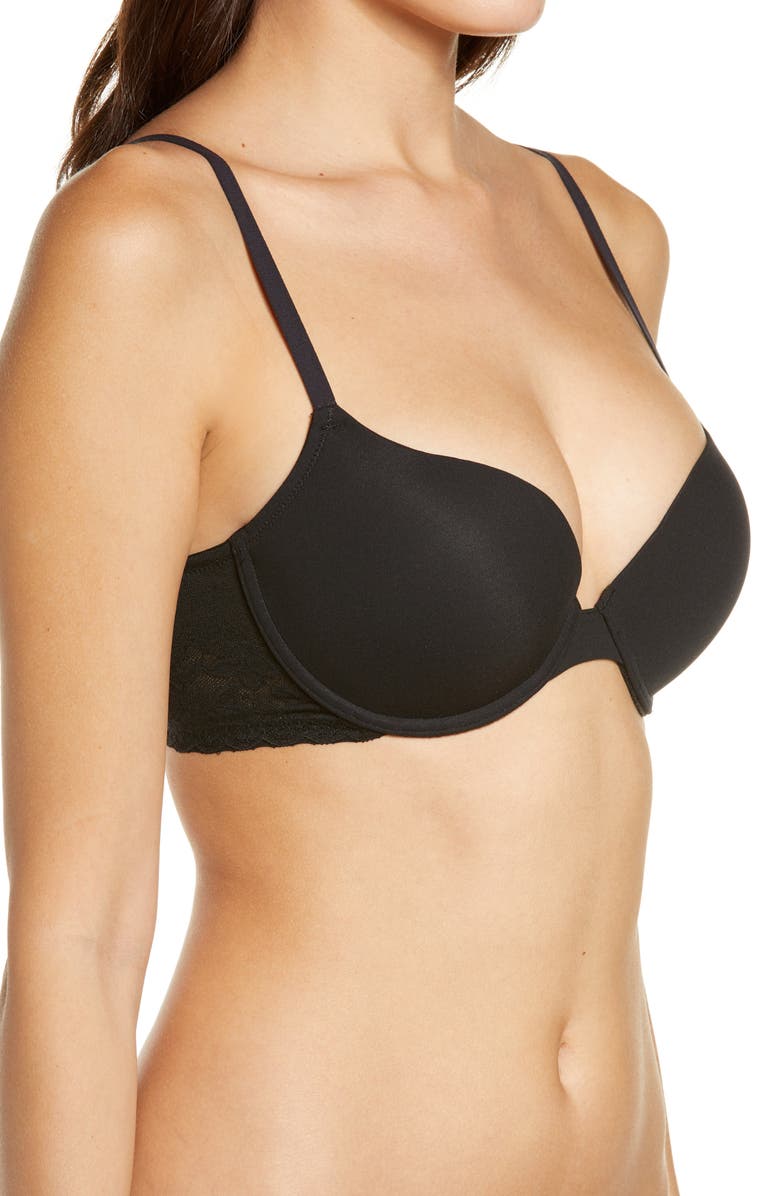 Natori Sheer Glamour Push-Up Underwire Bra, Alternate, color,
